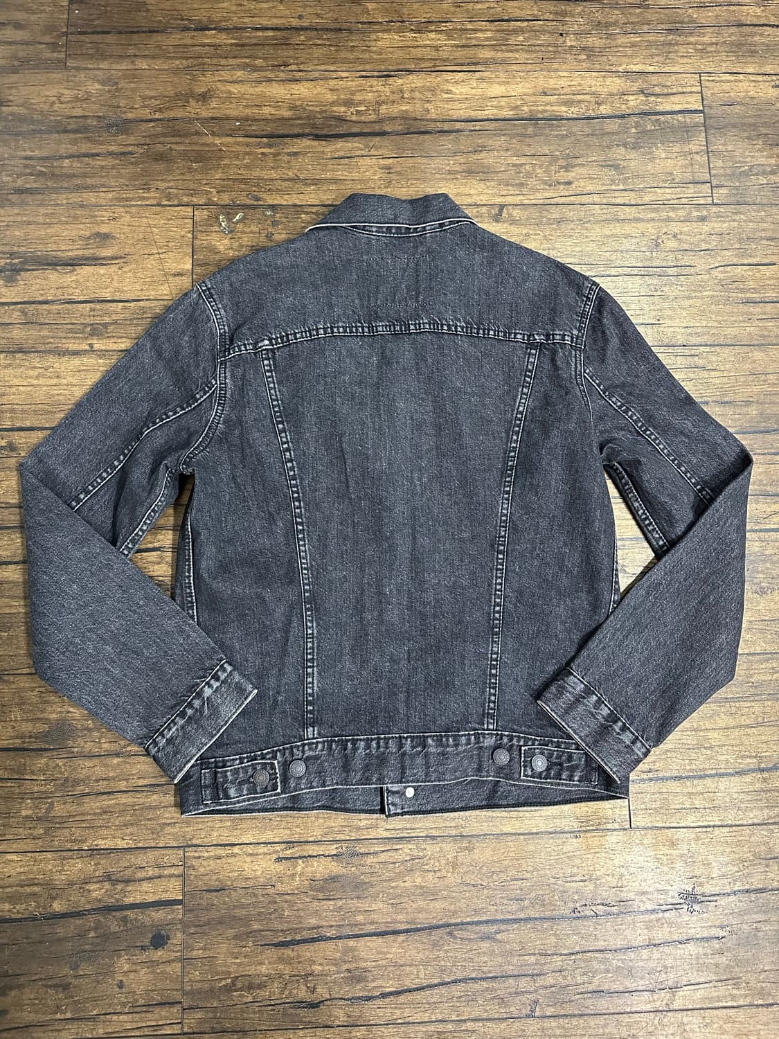 리바이스 프리미엄 블랙 데님 자켓 M  트러커 자켓 상품이미지5