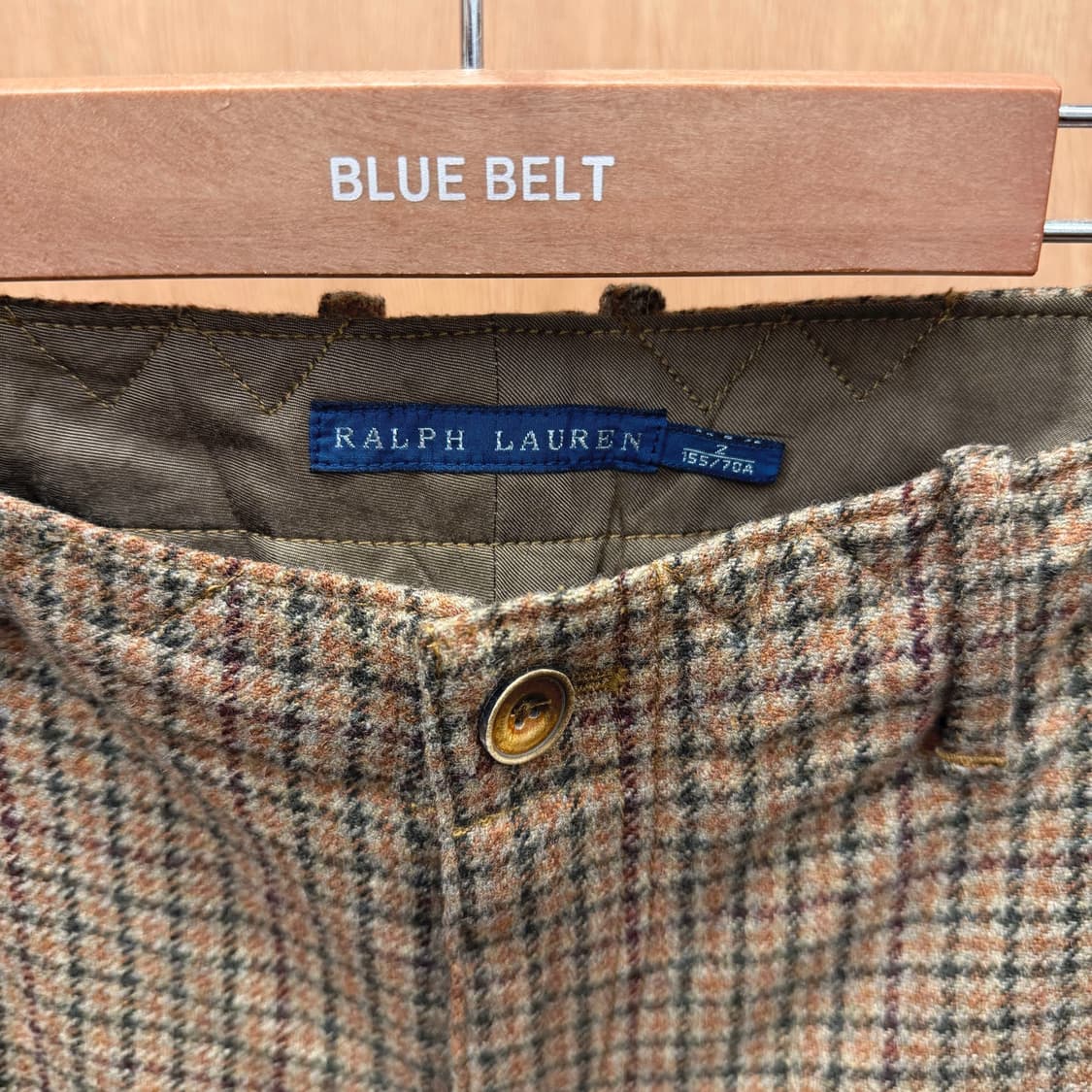 랄프로렌 카고 팬츠 체크 패턴 멀티 포켓 디테일 브라운 상품이미지6