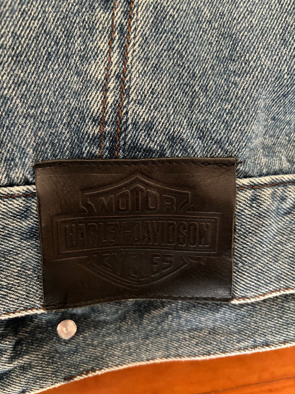 할리데이비슨 빅로고 청자켓 xl 상품이미지6