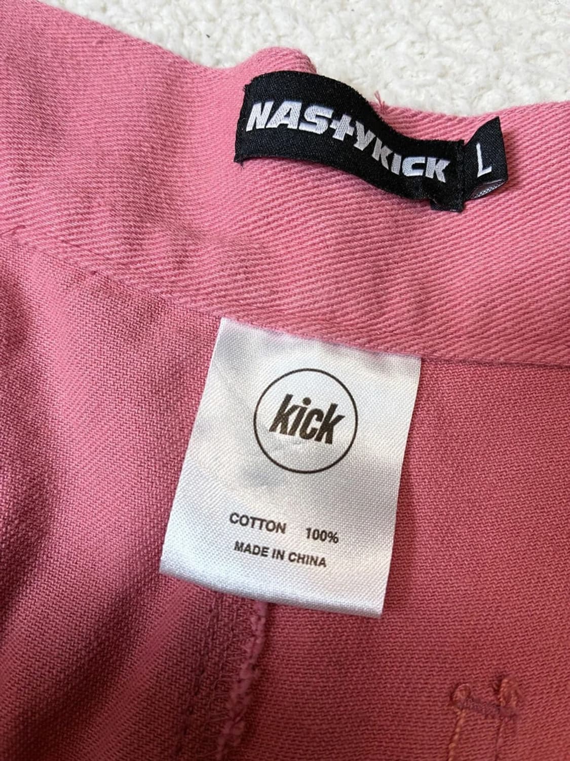 네스티킥 Y2K 핑크코랄 카고 팬츠 PN7787 상품이미지10