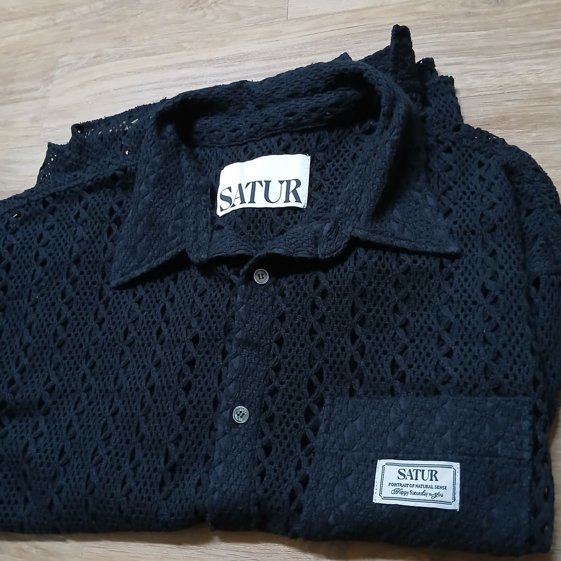 SATUT 세터 망사 그물 시스루 셔츠 니트 상품이미지1