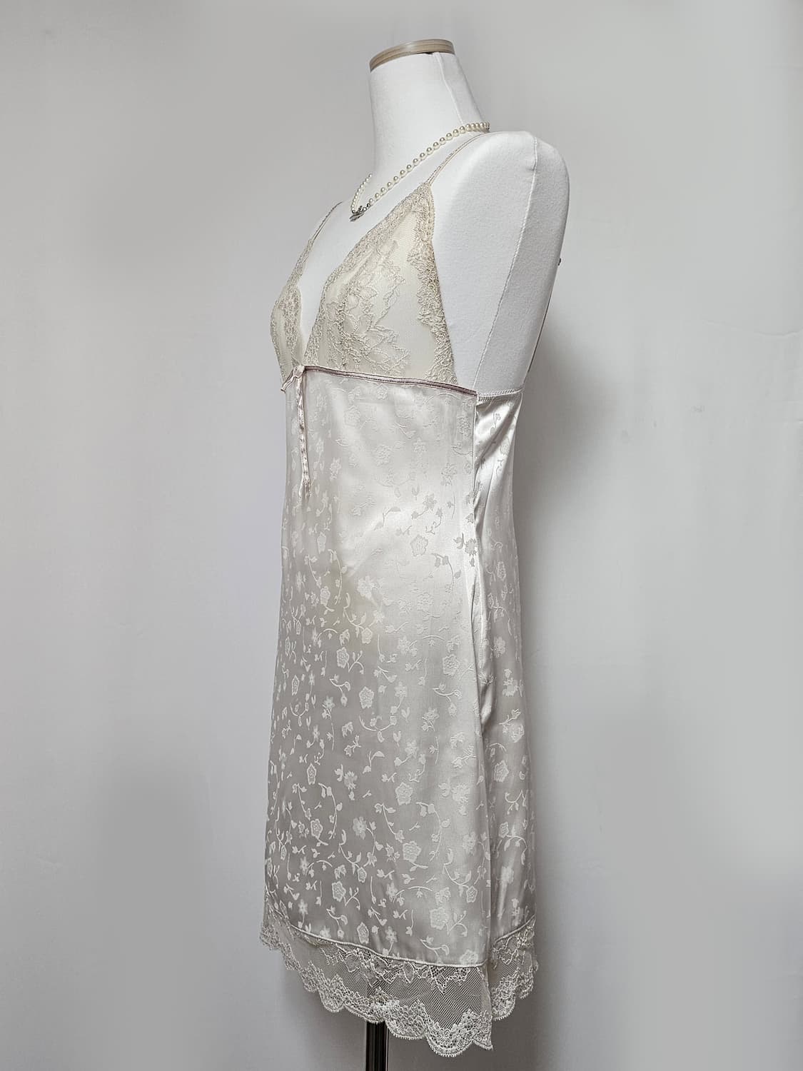 White lace slip dress 상품이미지3