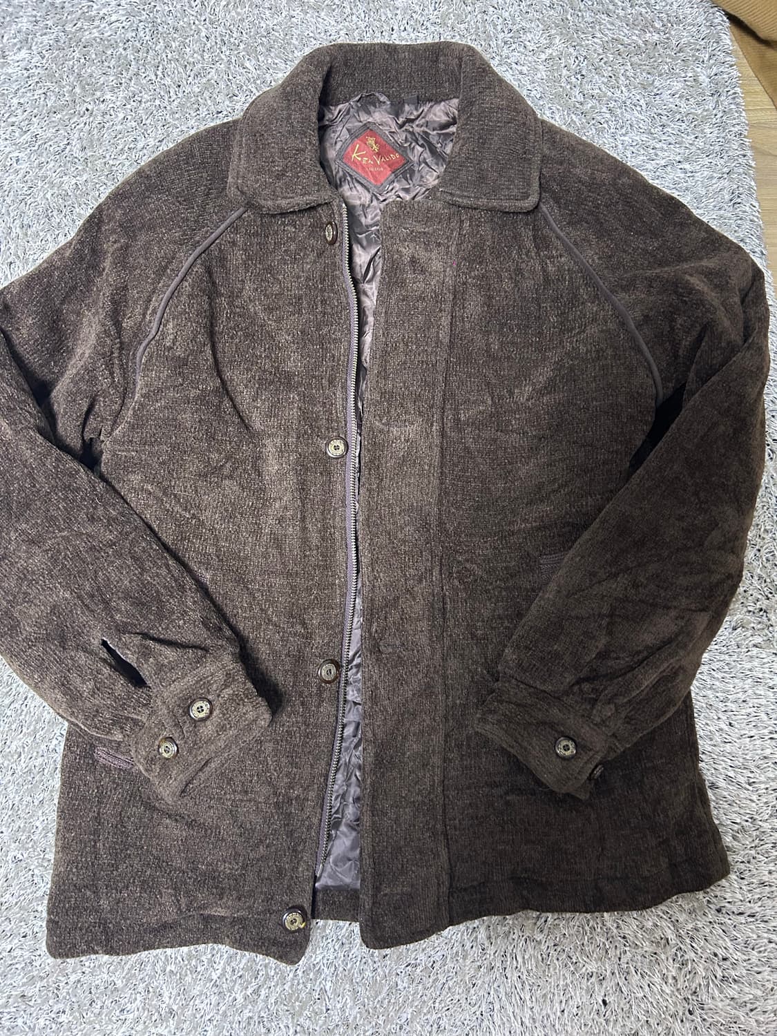 일본판 켄발리도 트위드 집업자켓 사이즈 105 상품이미지1