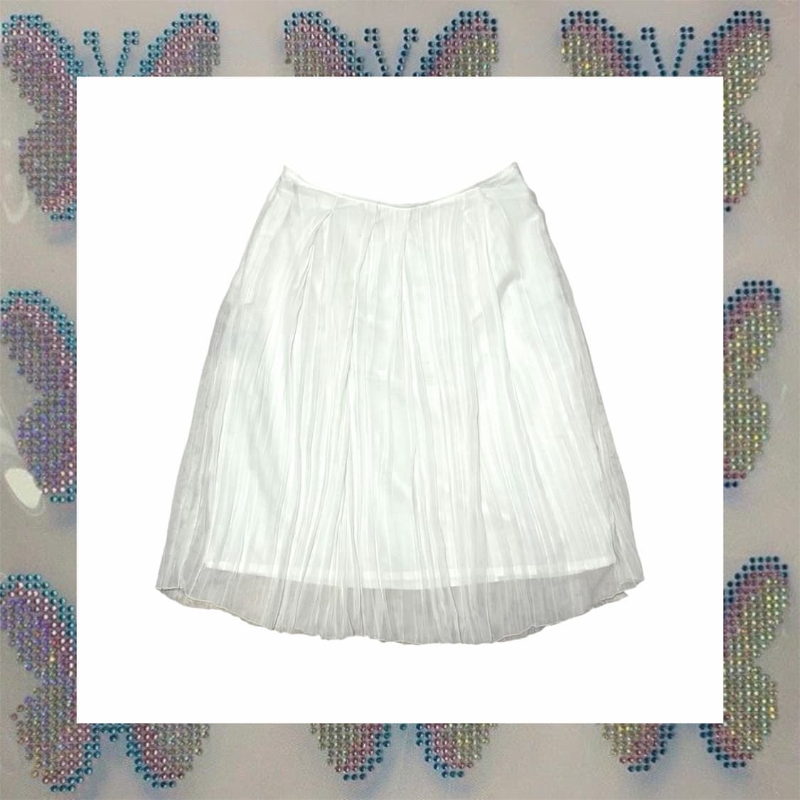 플리츠 미디 스커트 상품이미지1