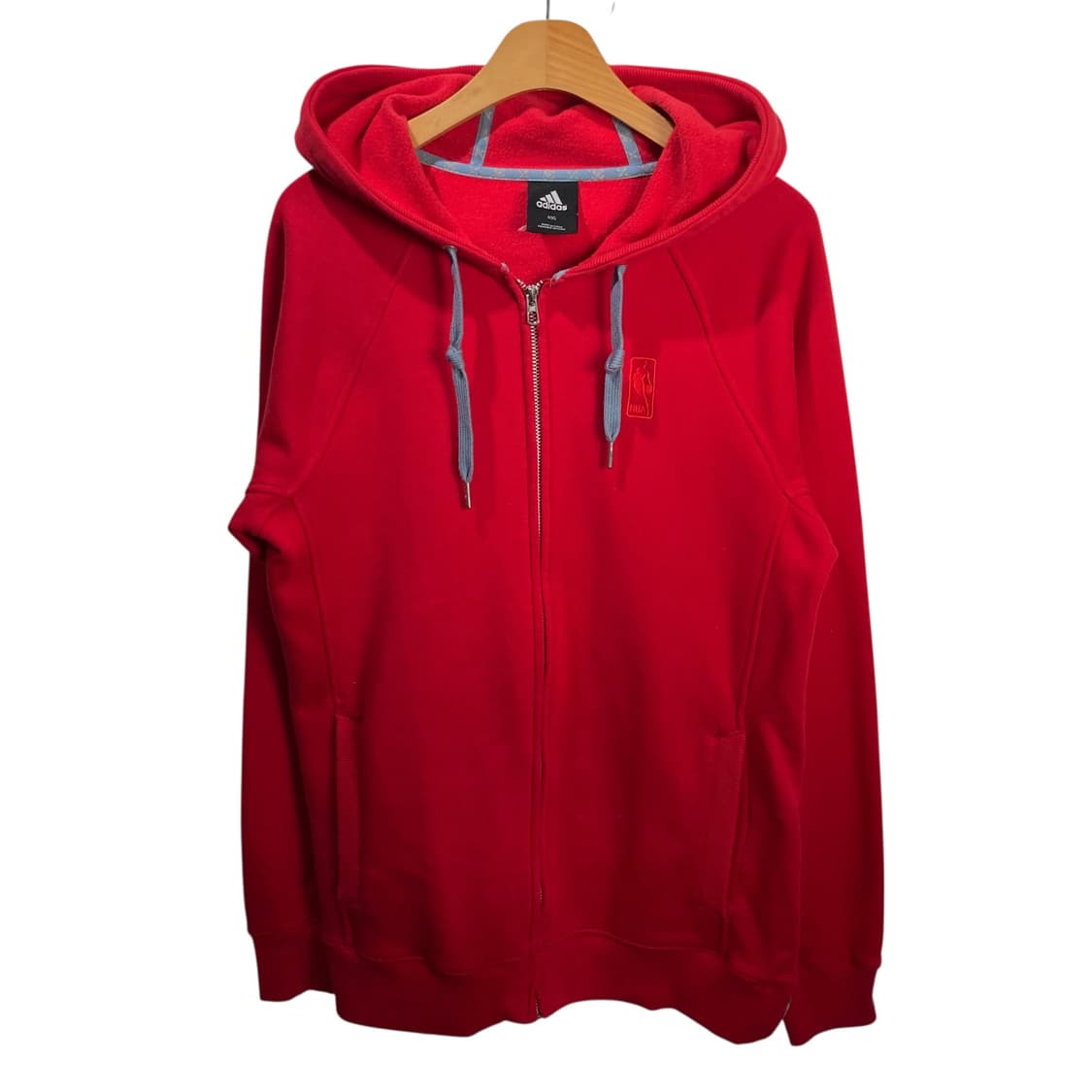 아디다스xNBA 레드 후드집업 상품이미지2