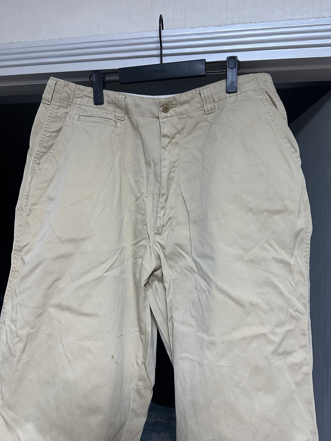 [L] 빈티지 아메리카니노 와이드 치노 팬츠 베이지 상품이미지2