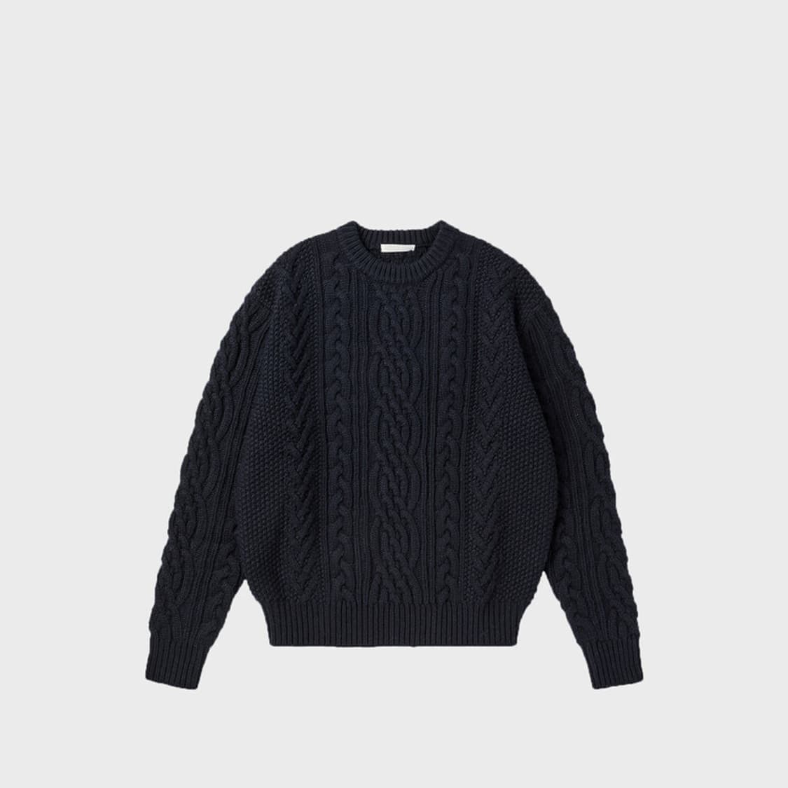 월스와일무브먼트 케이블 니트 네이비 1사이즈 상품이미지1