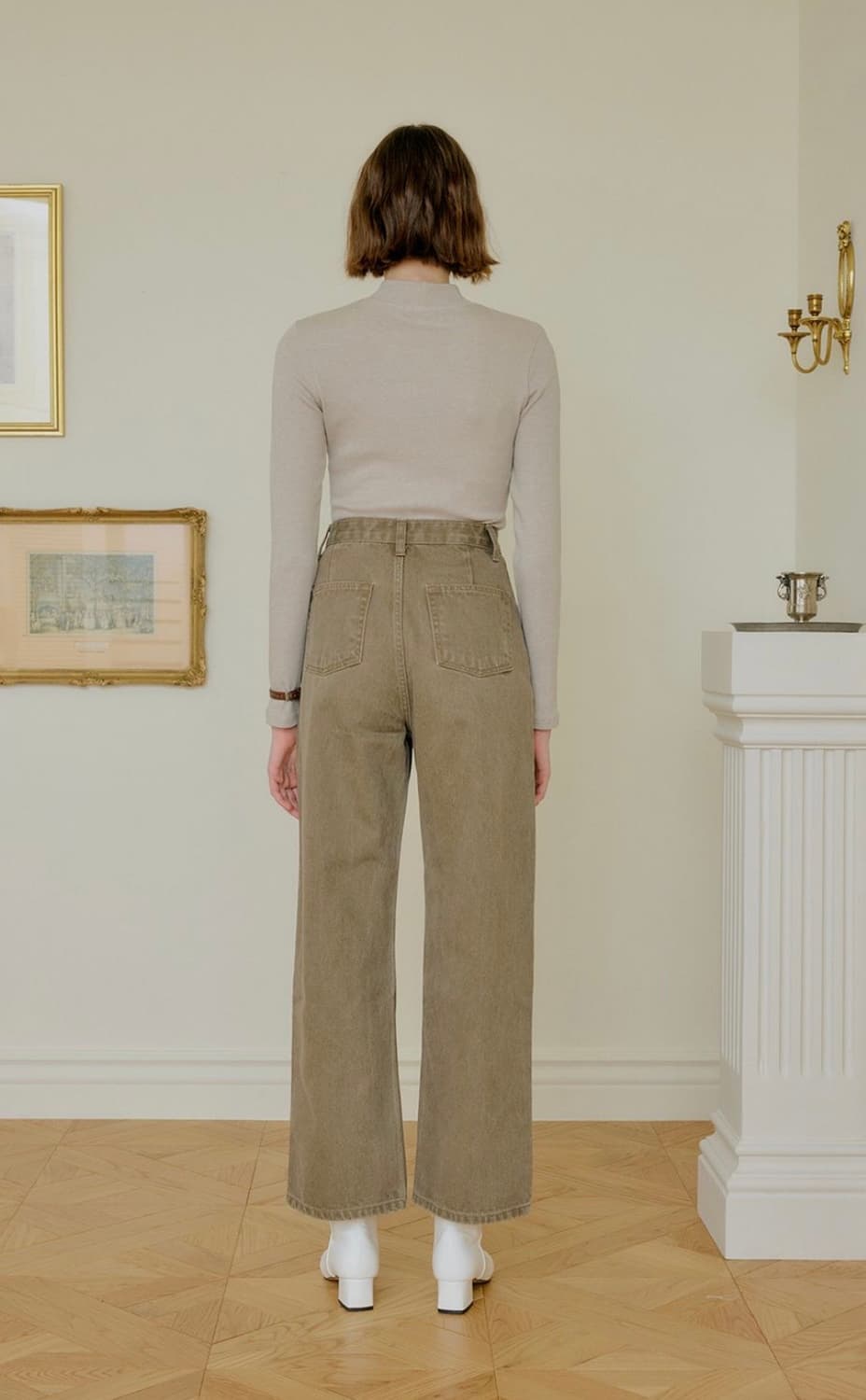 Yuppe 엽페 TUCKED COTTON PANTS_BROWN 상품이미지4