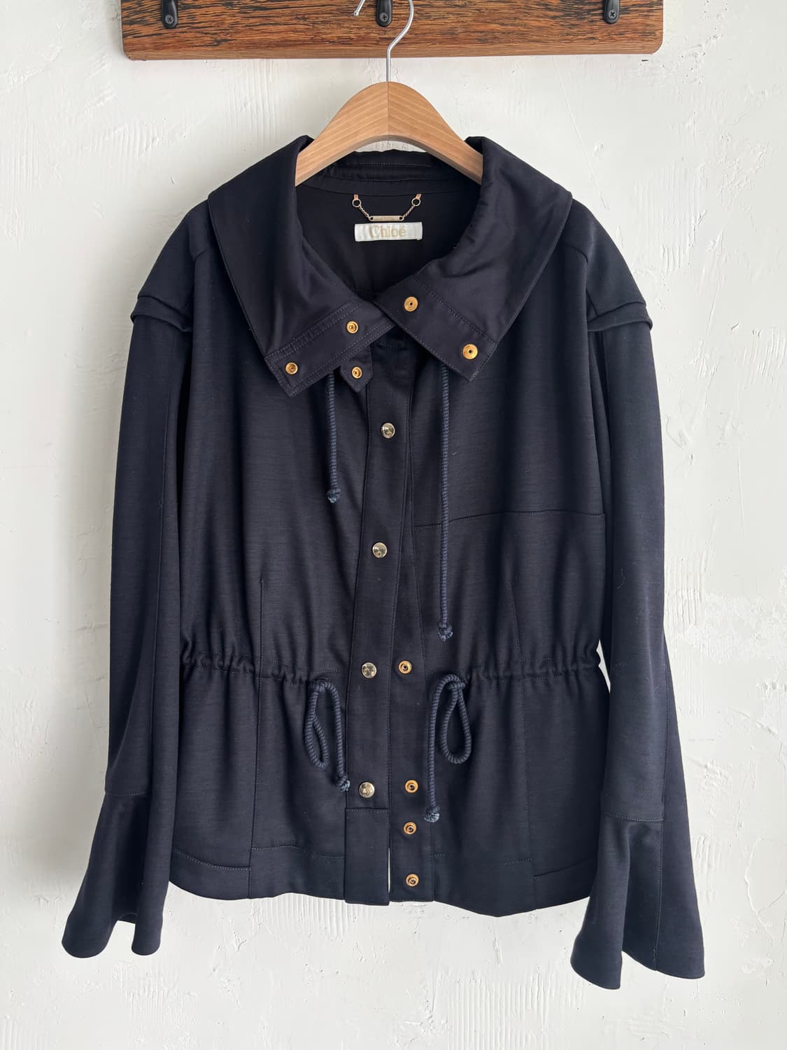 Chloe 끌로에 네이비 울 버튼 가디건  상품이미지3