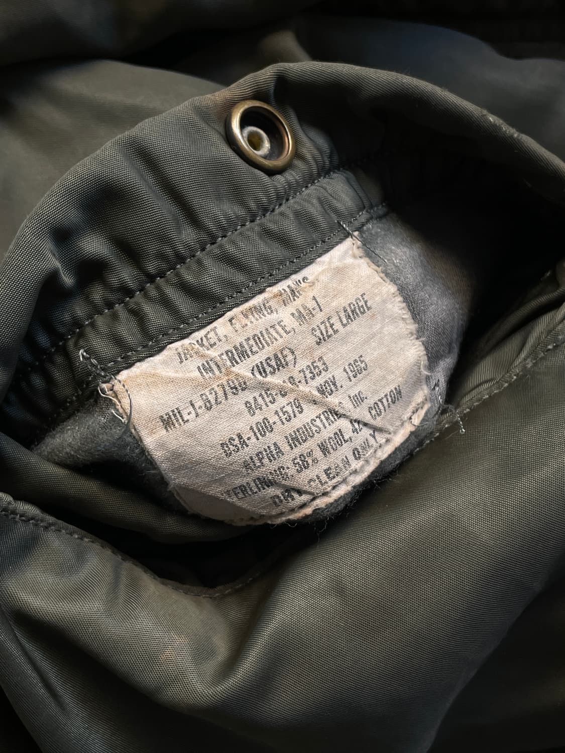 Rare!)OG 60s USAF MA-1 D Type Flight Jac 상품이미지7