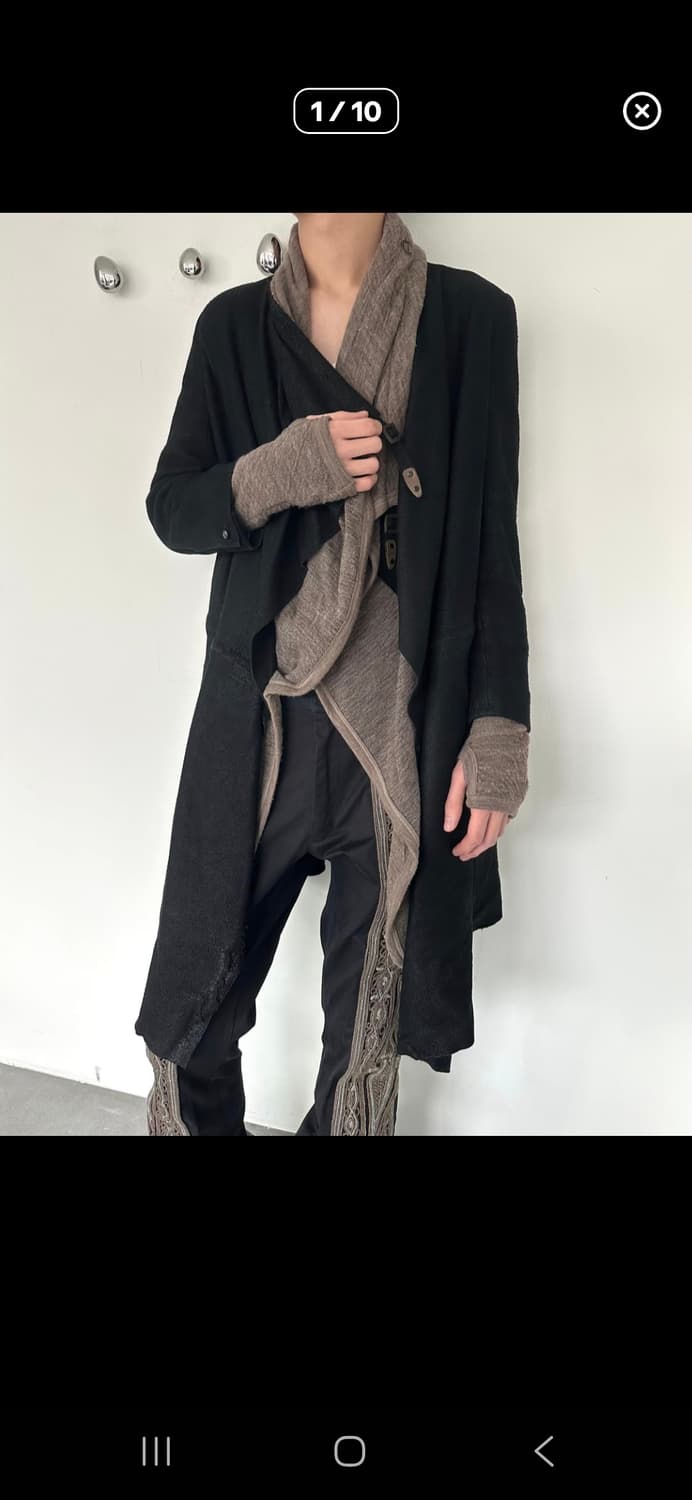 아이작 세럼 디어스킨 드레이프 레더 자켓 상품이미지6