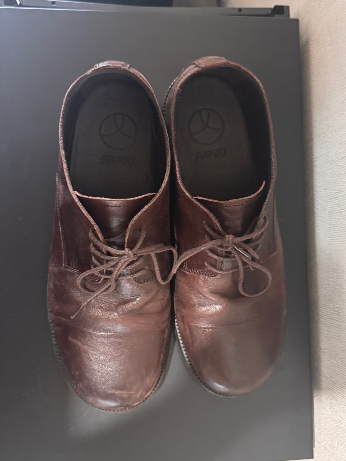 야세 홀리 홀스하이드 컴포트 더비 슈즈 브라운 상품이미지3