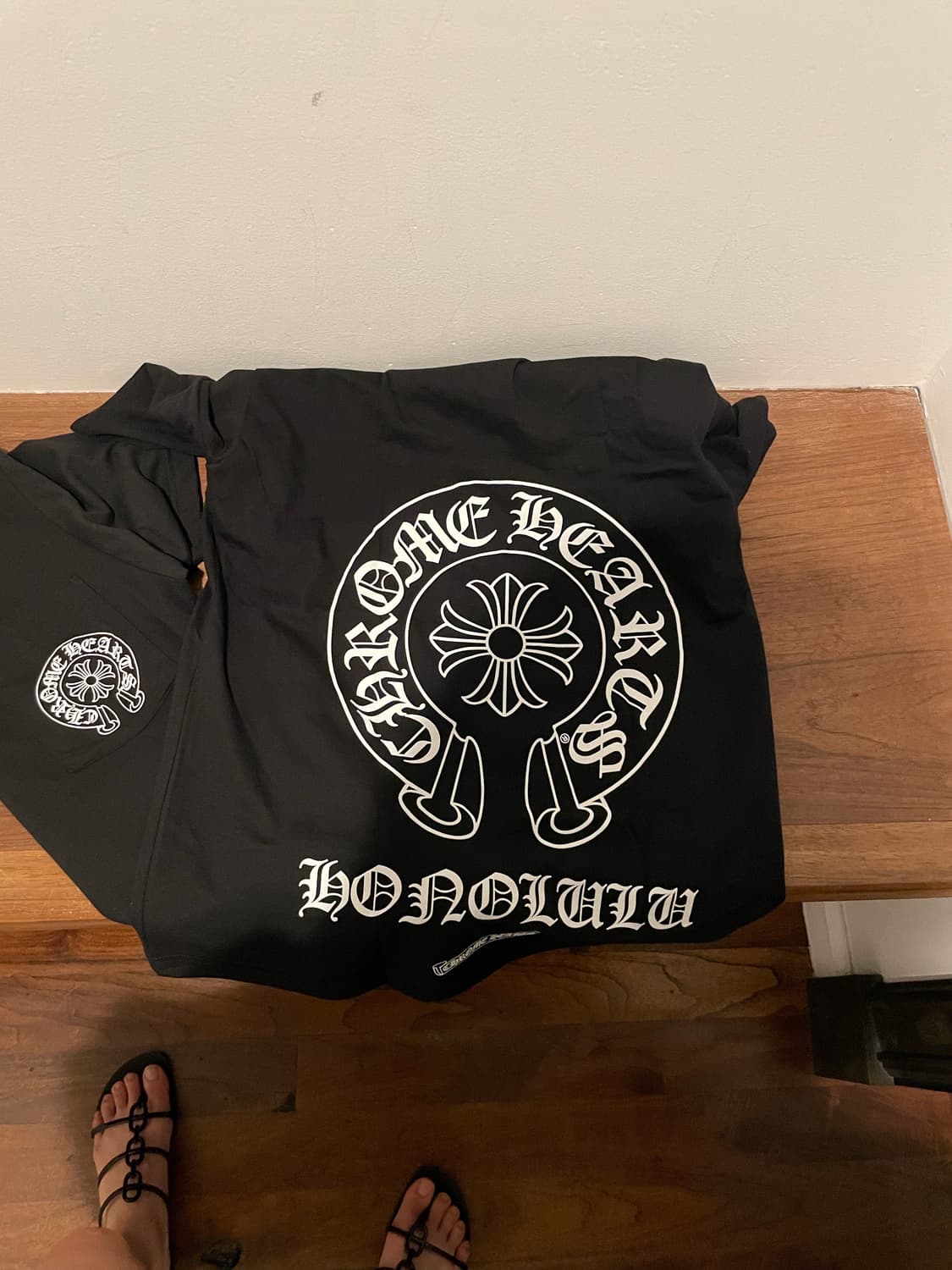 크롬하츠 홀스슈 로고 티셔츠 블랙 호놀룰루 한정 L 상품이미지2