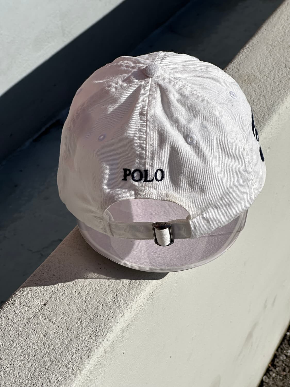 [F] 폴로 랄프로렌 빅로고 화이트 볼캡 모자 상품이미지4