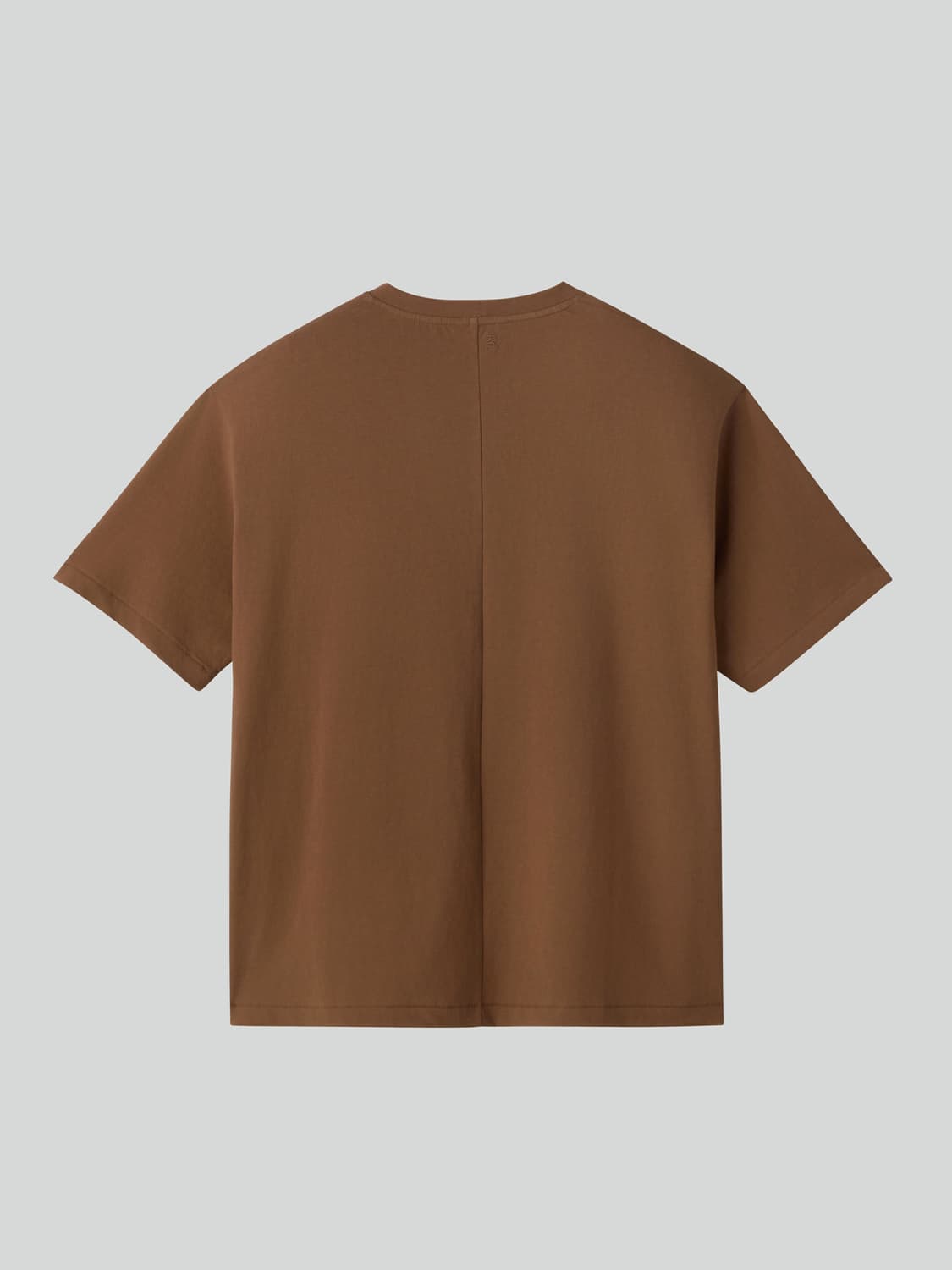 렉토 26SS 절개 자수 오버핏 코튼 반팔 티셔츠 토바코 상품이미지8