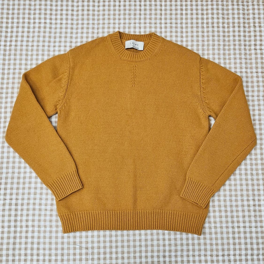 LAINE 램스울 니트 스웨터 남자100 상품이미지1