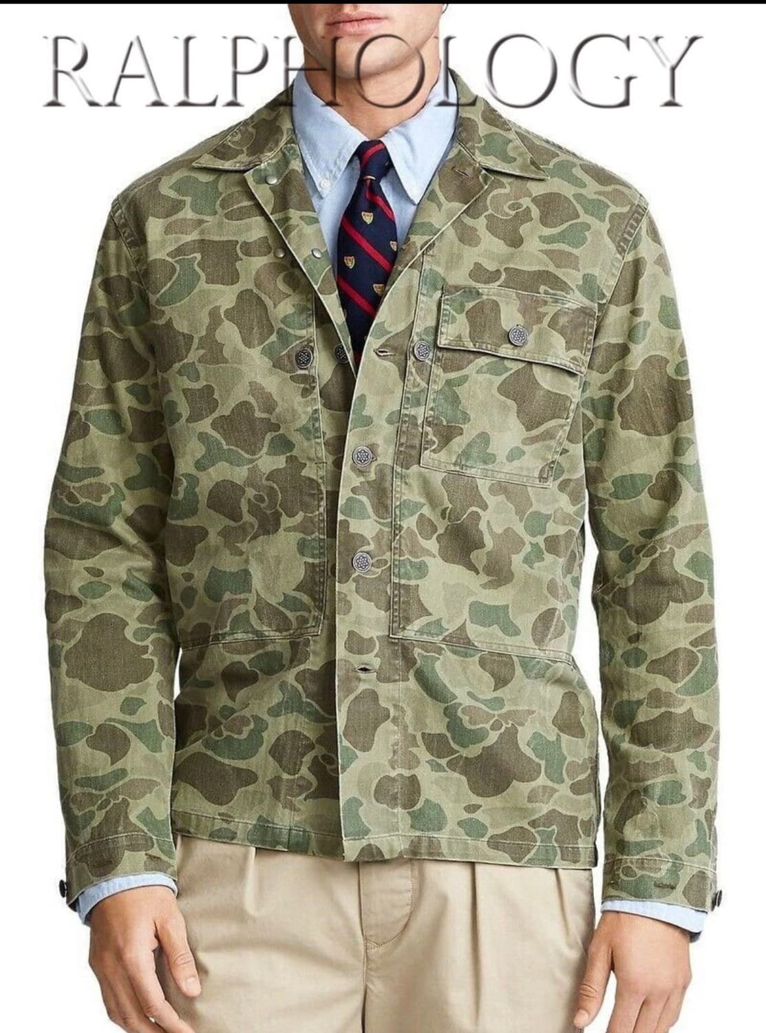 폴로 랄프로렌 HBT 덕 카모 자켓  상품이미지5