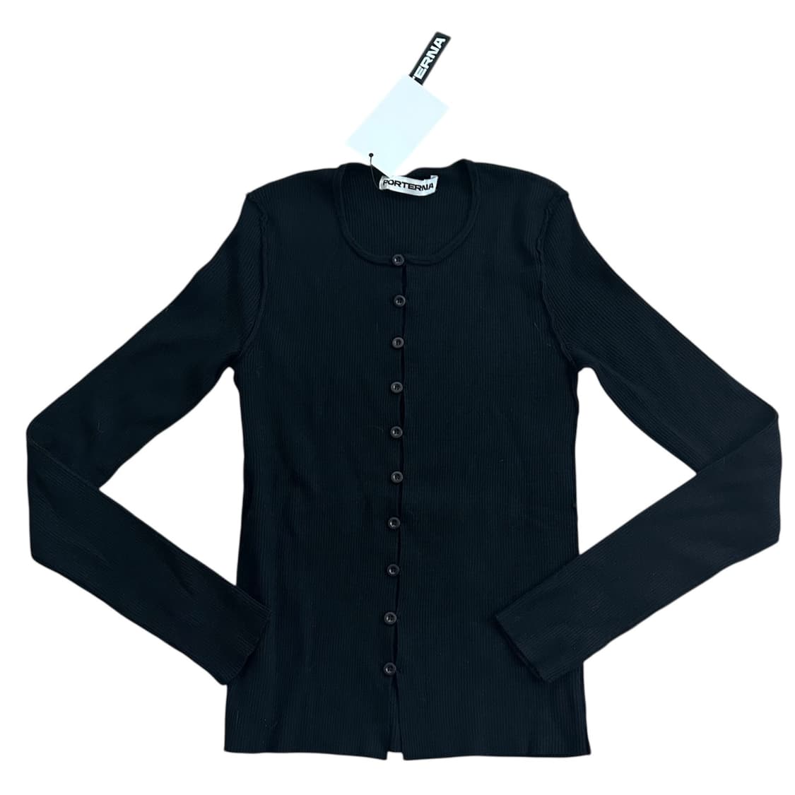 포르테나 RIBBED BUTTON CARDIGAN  상품이미지2