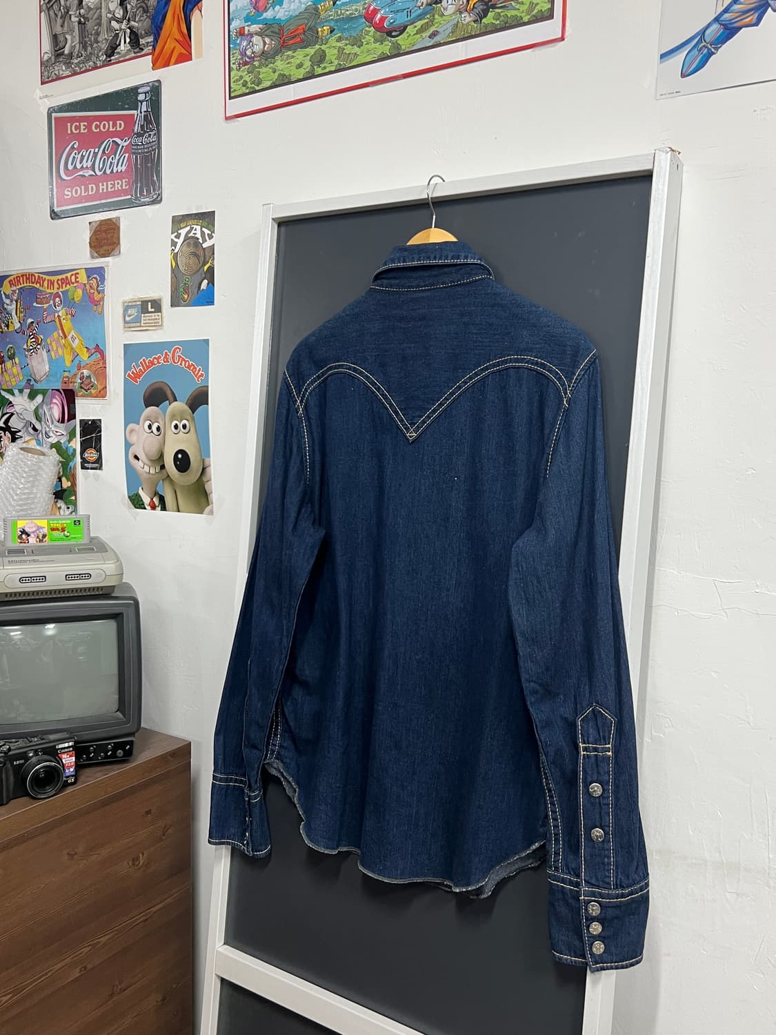 Levis 리바이스 Type1 인디고 진청 데님 셔츠 상품이미지9