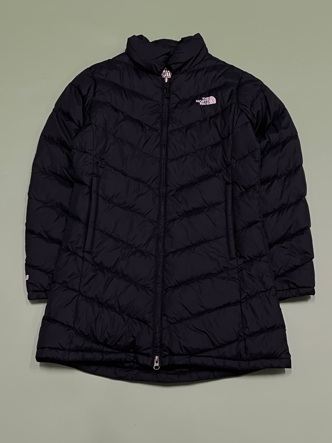 (85) 노스페이스 우먼스 화이트라벨 600필 구스 경량 롱 패딩  블랙 상품이미지2