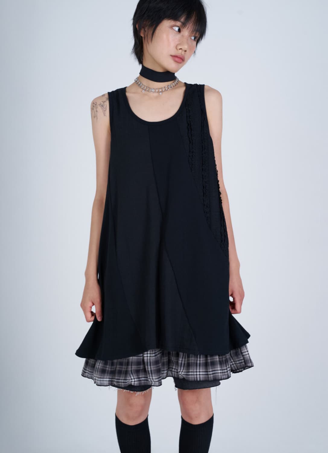 시오서울 SIO SEOUL/SLIT LAYERED ONE PIECE 상품이미지2