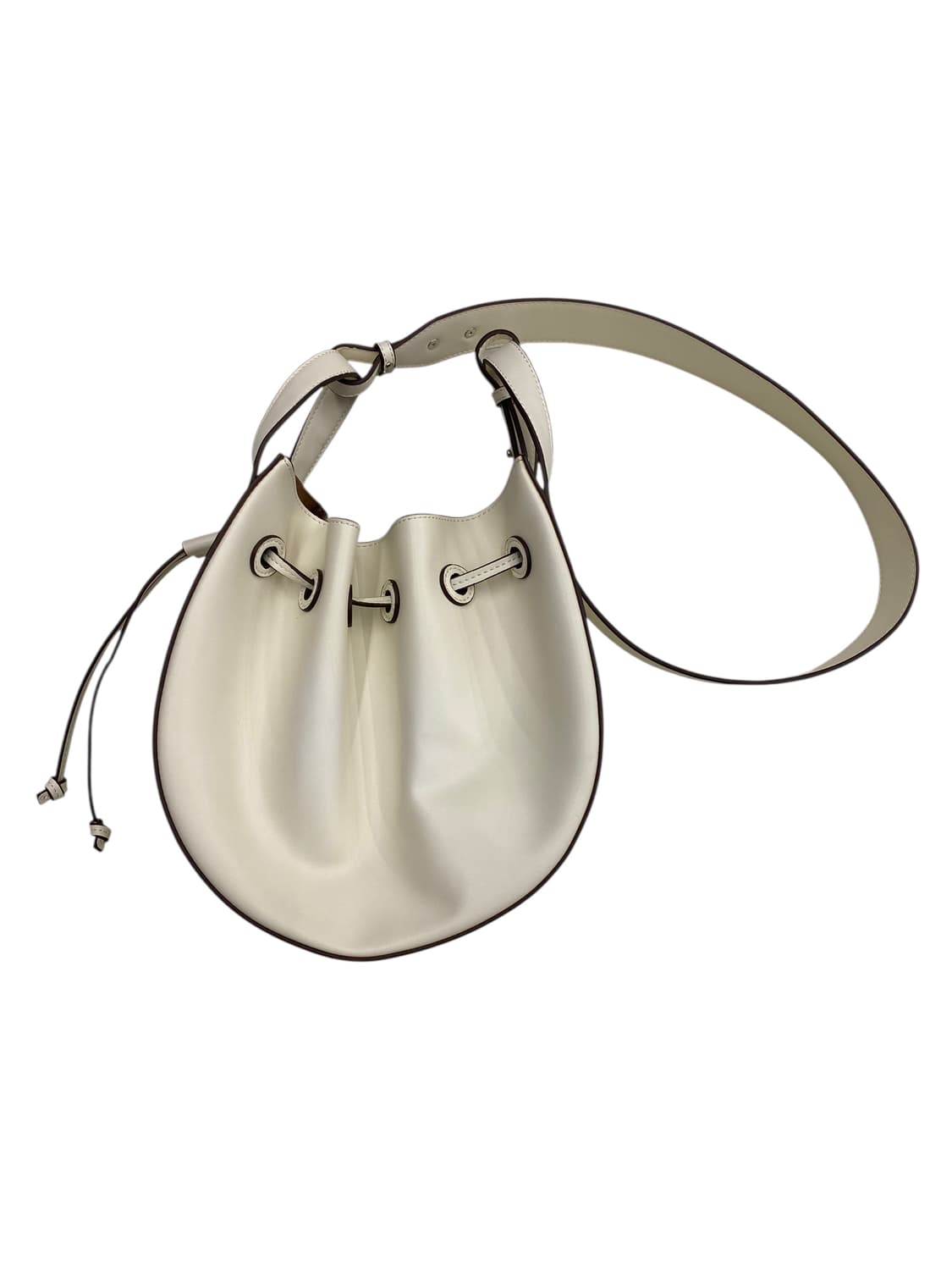 아이보리 드로우스트링 버킷백 숄더백 상품이미지2