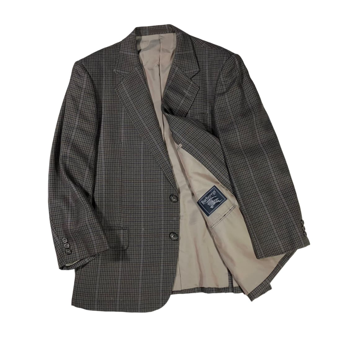 Burberry 버버리 울 체크 2b 미니멀 블레이저 상품이미지1