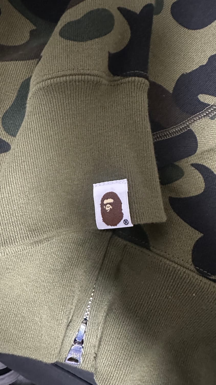 베이프 샤크후드집업 녹계 상품이미지4
