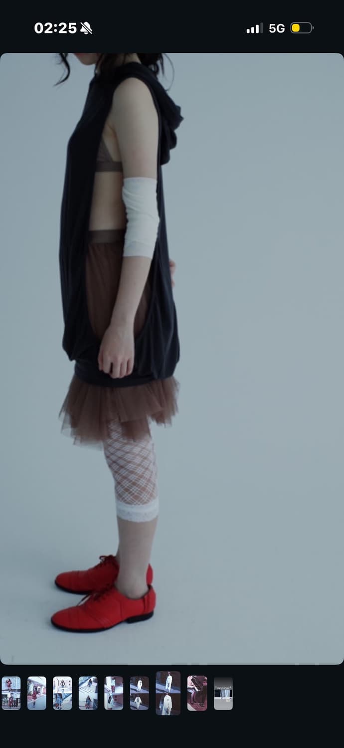 샵페어리 샤스커트 블랙 그레이 상품이미지2