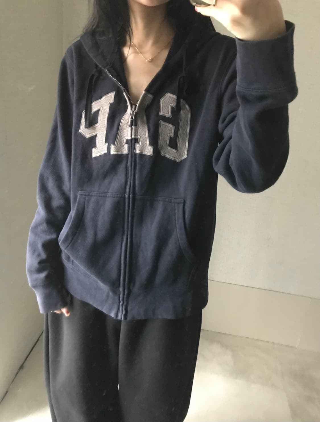 갭 네이비 후드집업 상품이미지4