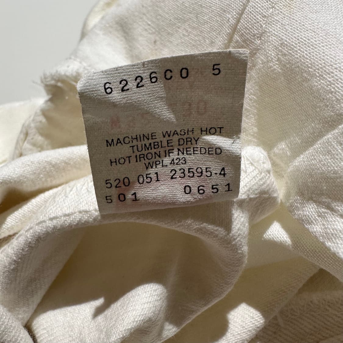 리바이스 USA 501 데님 커팅 하프 팬츠 상품이미지8