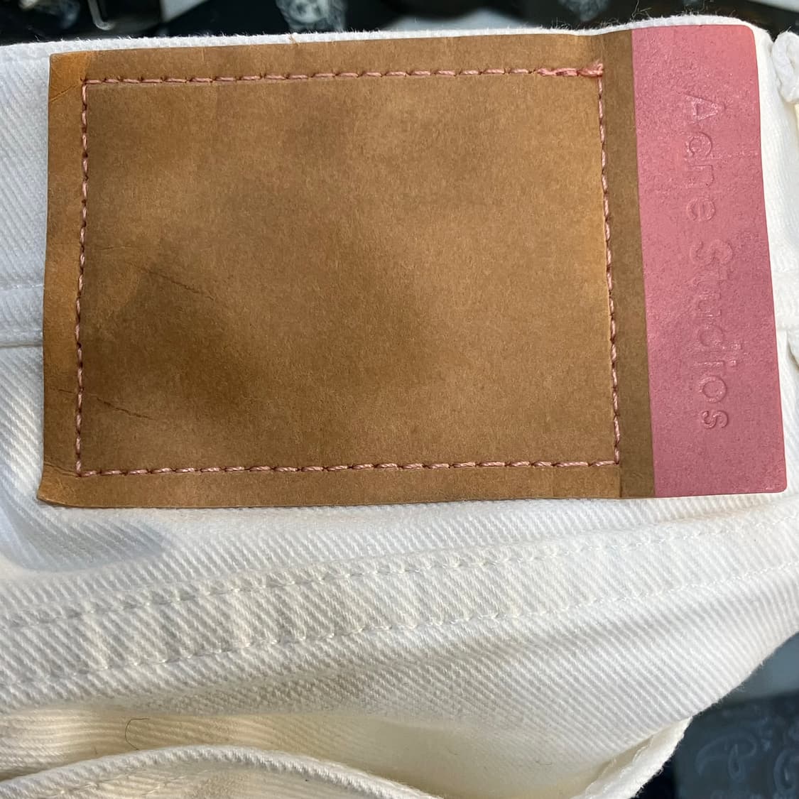 아크네 스튜디오 화이트 데님 팬츠 28 상품이미지5