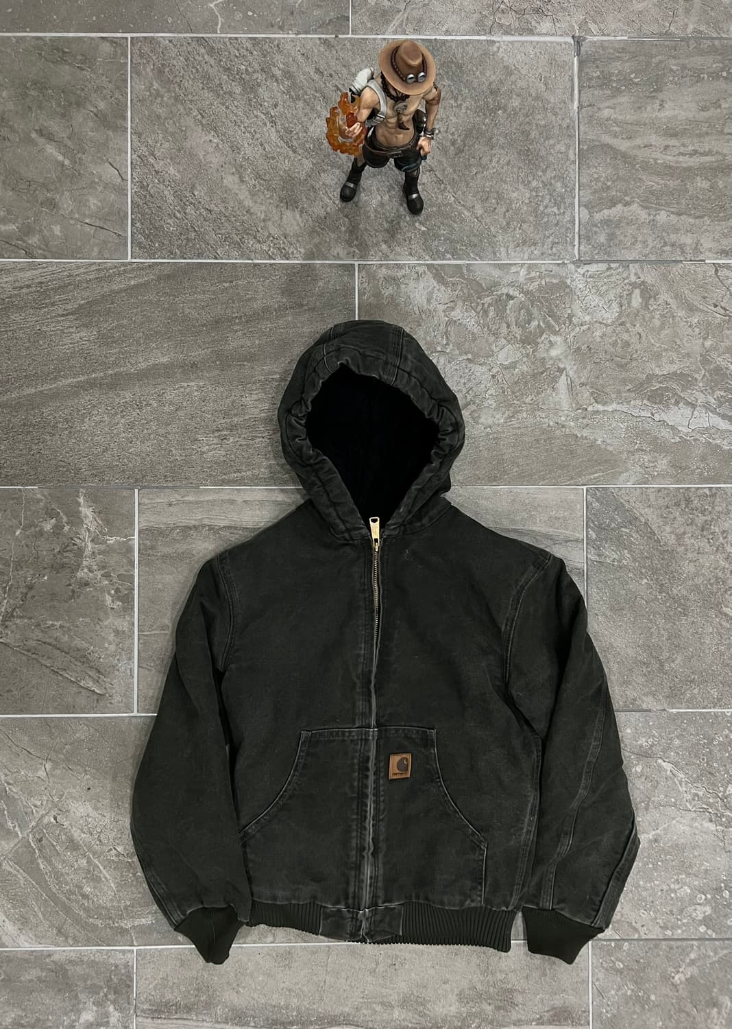 (L) 칼하트 후드 덕 액티브 보이즈 자켓 YYJ130 MOS 모스그린 상품이미지1