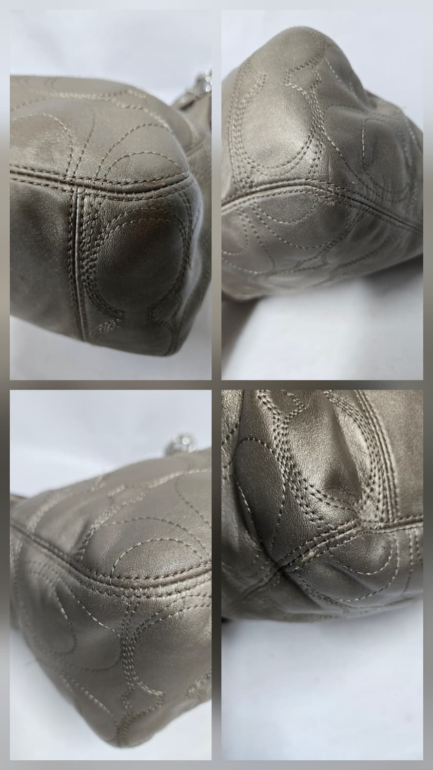 코치 시그니처 숄더백 골드 상품이미지5