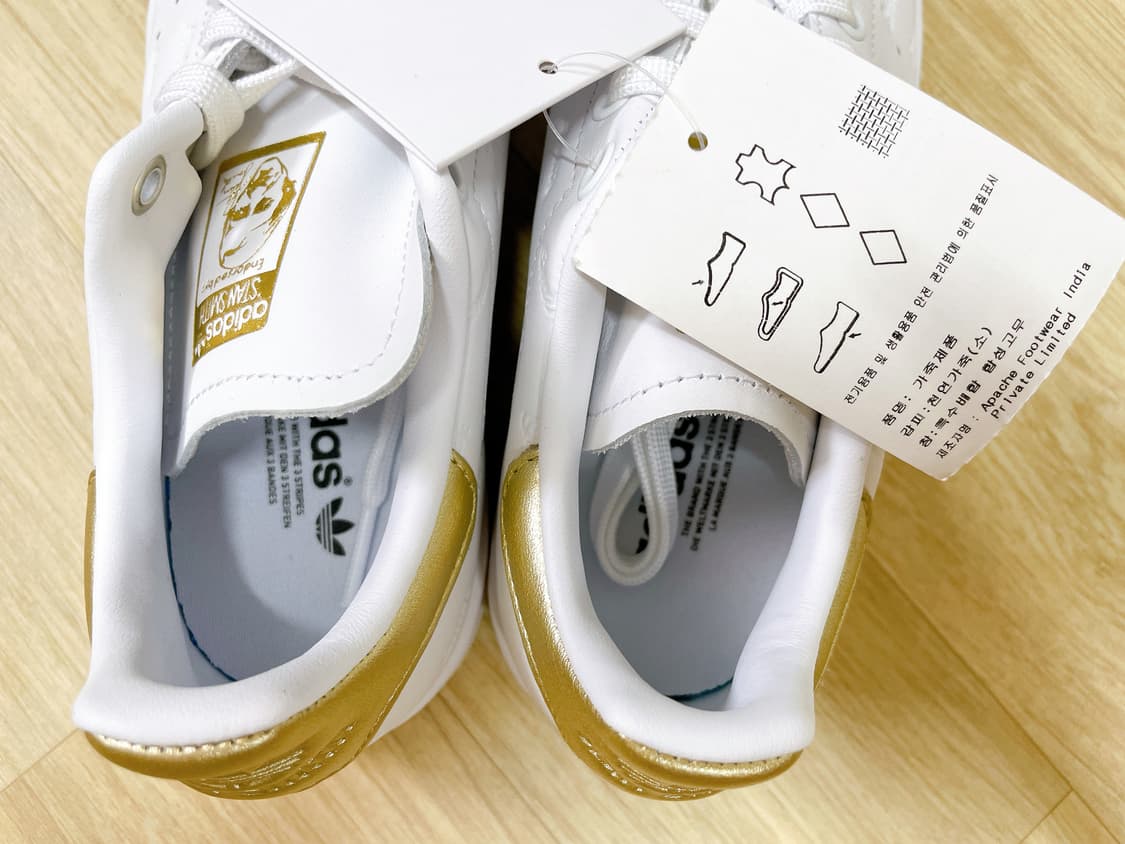 [새상품] Adidas 아디다스 스탠스미스 골드 매장판 상품이미지6