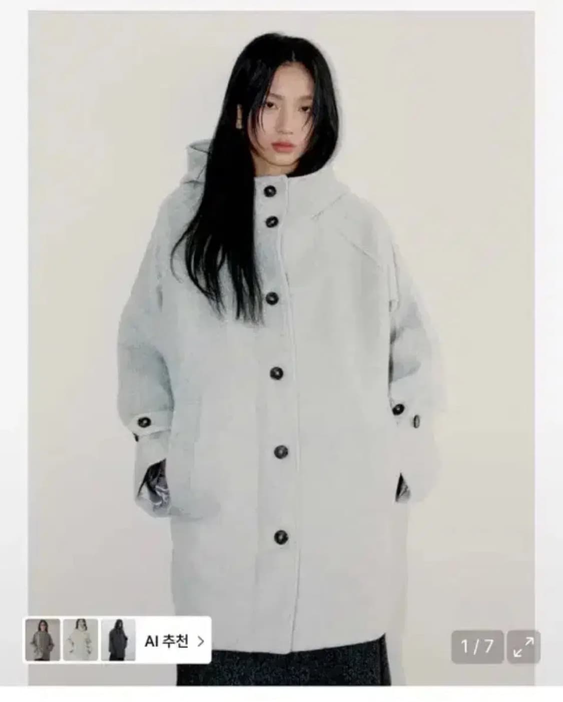 오피쉬 하프코트 그레이 상품이미지1