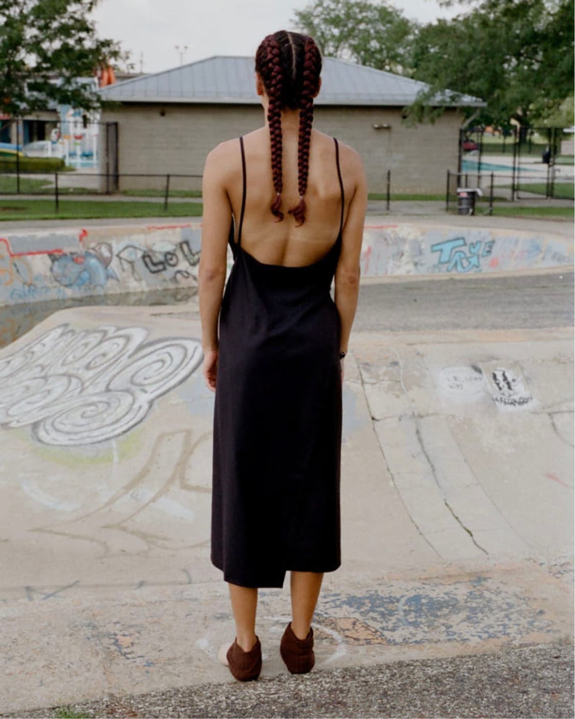 베이스레인지 유미 에이프런 미디 드레스 M사이즈 상품이미지2