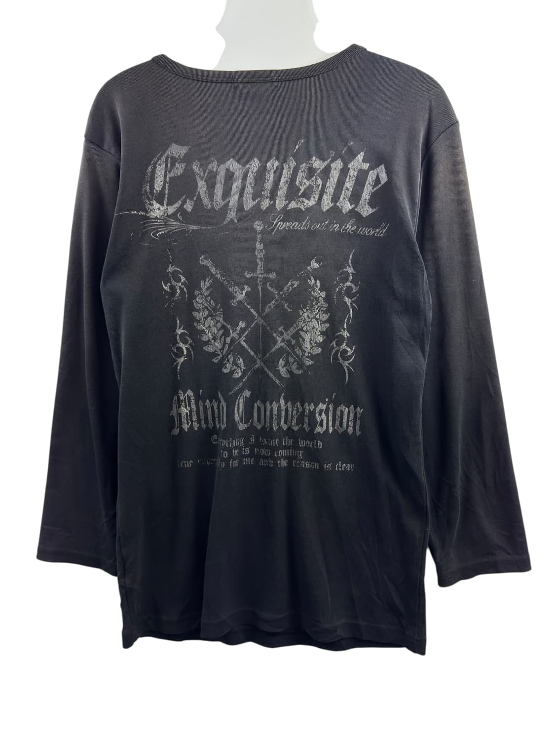 JPN Y2K 스컬 프린팅 롱슬리브1322 상품이미지2