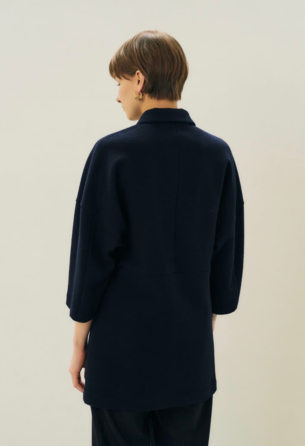 새상품) 메종마레 버클 저지 탑 네이비 상품이미지8