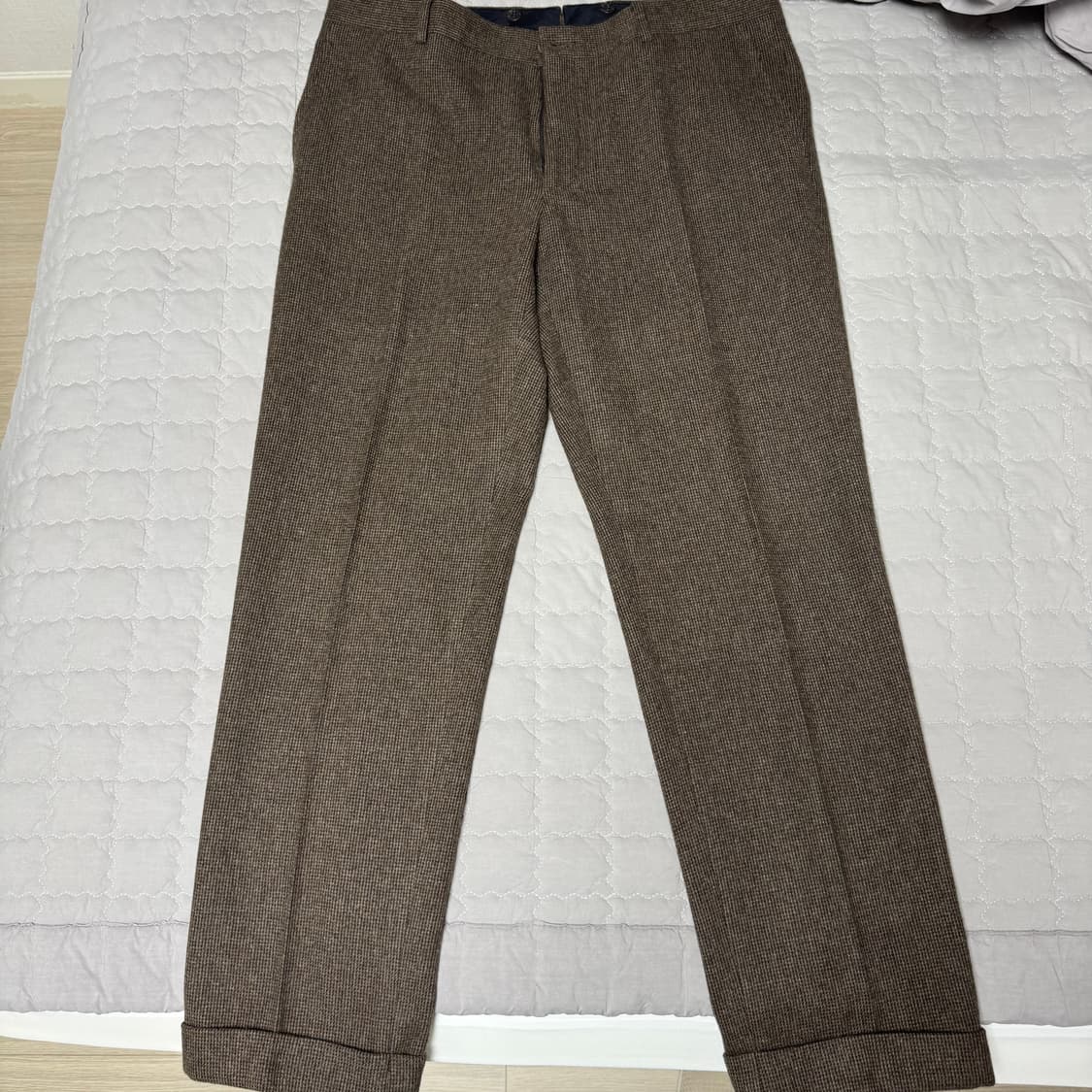 폴로 랄프로렌 브라운 트위드 울 앙고라 블레이저 자켓 팬츠 수트 44R 상품이미지7