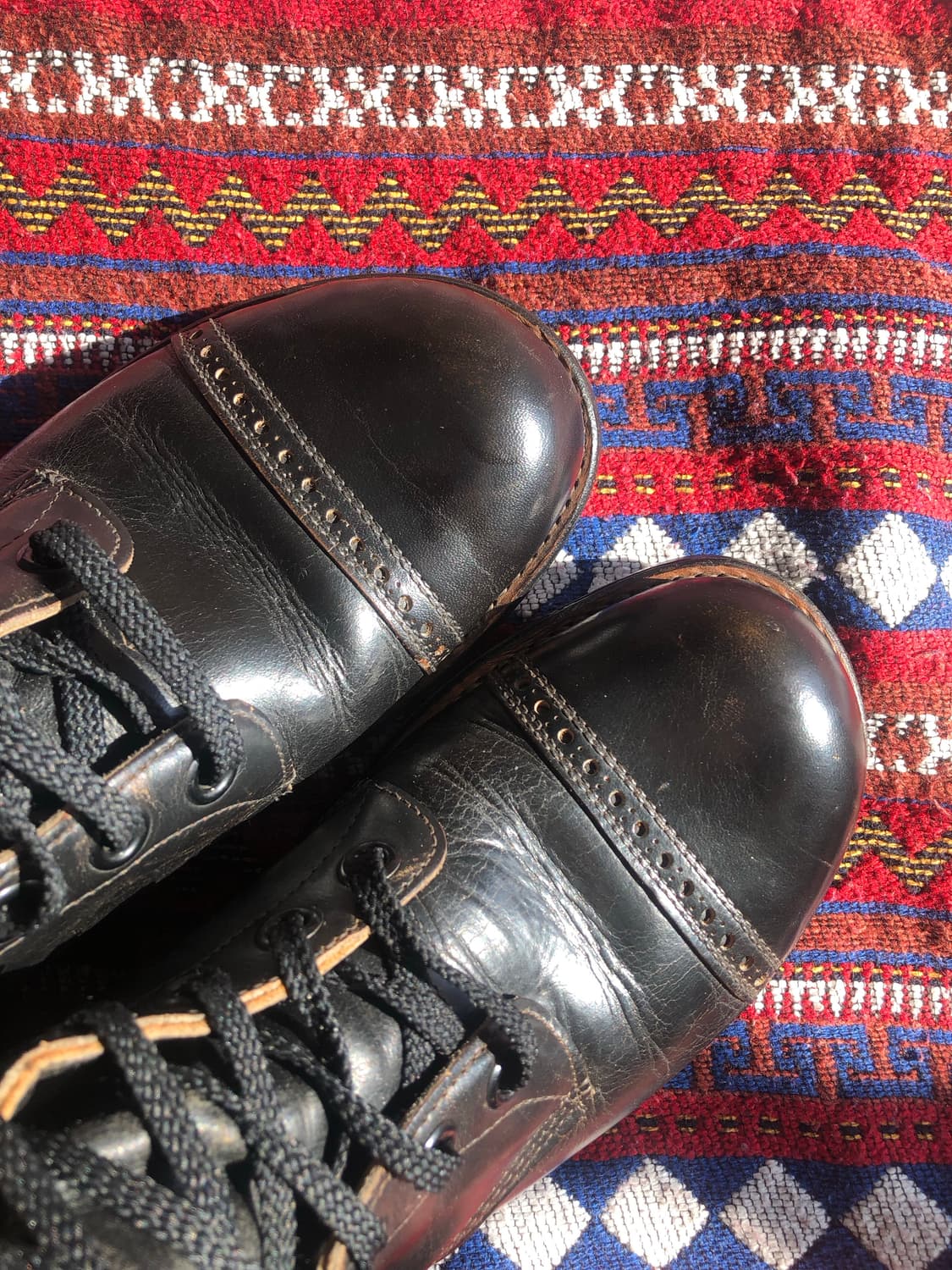 밀리터리 블랙 차심 레더 부츠 270 상품이미지6