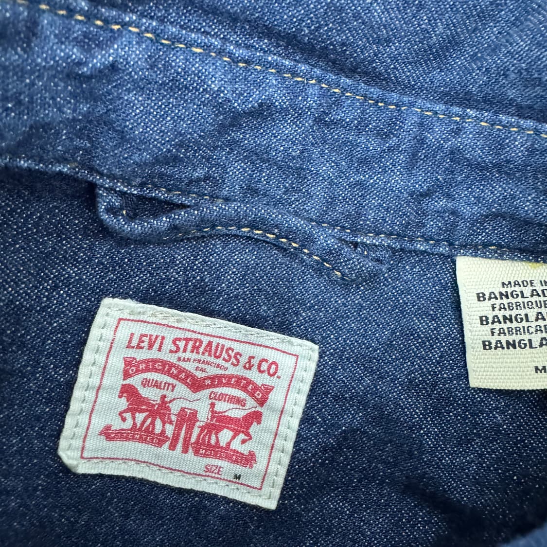 여성용 M(105) 리바이스 웨스턴 데님 남방 셔츠  상품이미지5