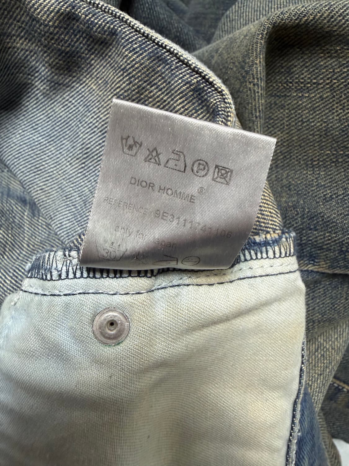 디올 옴므 09SS 더티 워시 데님 상품이미지5