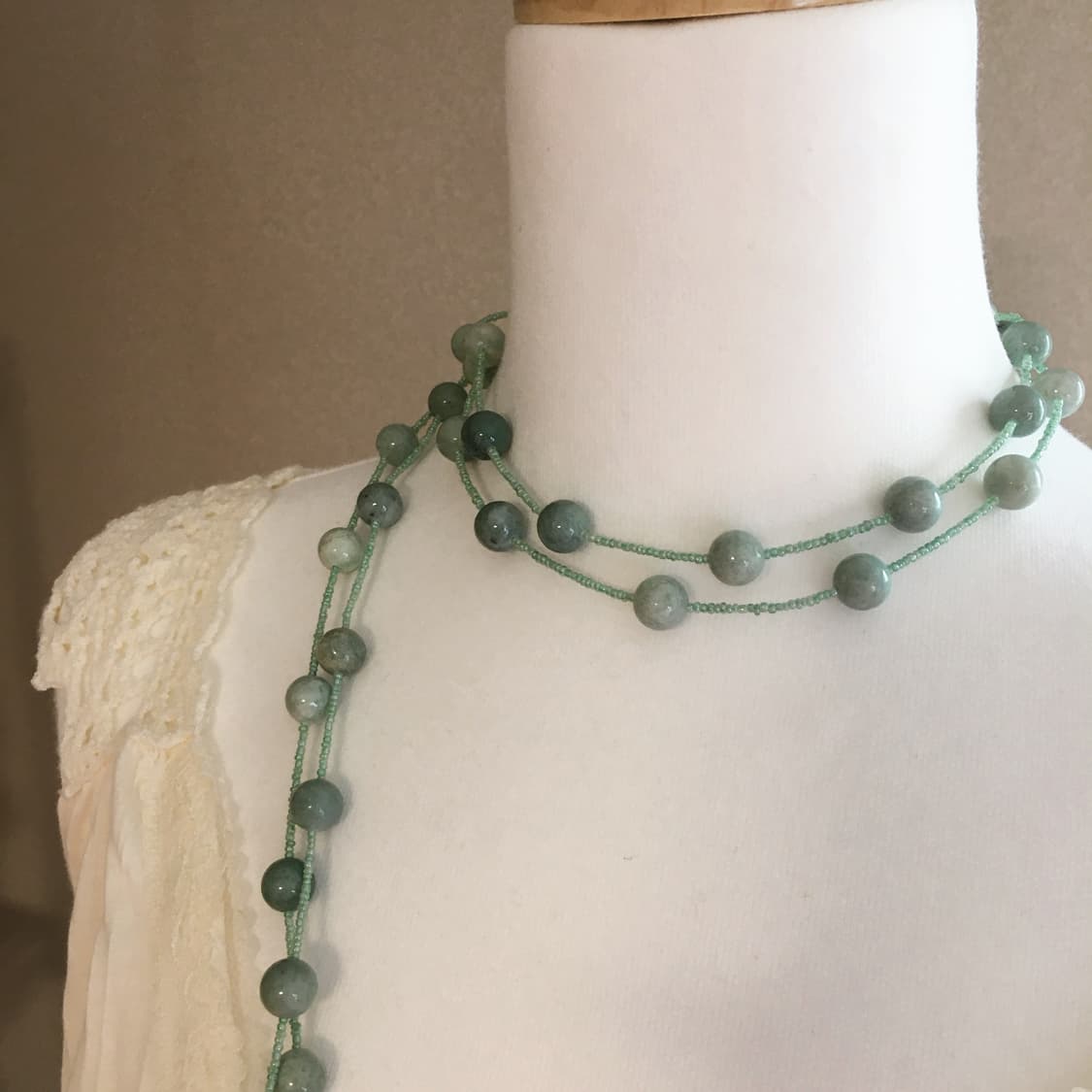 민트볼 레이어드 롱목걸이 상품이미지6