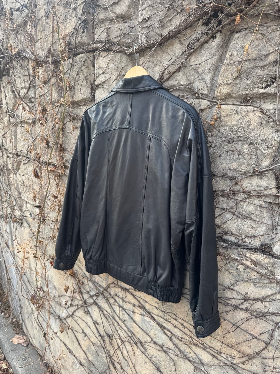 90s wd 고트스킨 빈티지 국내생산 염소가죽 레더 가죽 자켓 상품이미지4