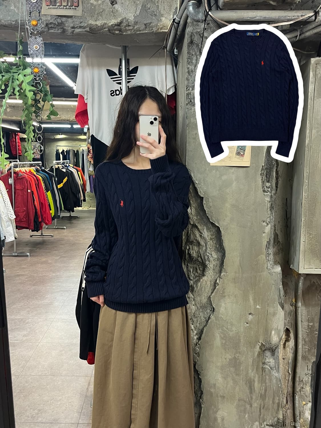 폴로 랄프로렌 니트 네이비 M #csz1766 상품이미지1