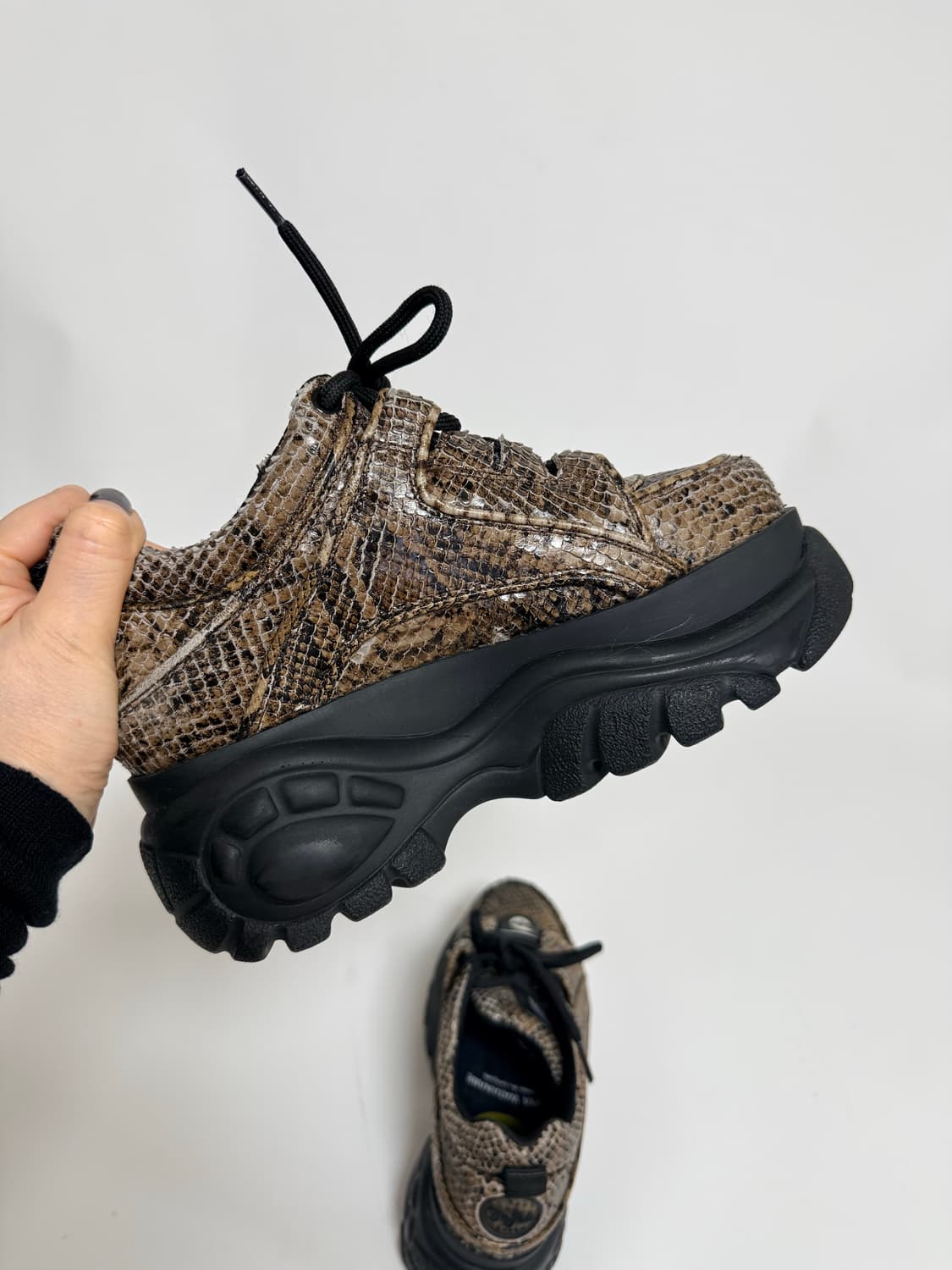 Buffalo x Junya Watanabe 파이톤 플랫폼 스니커즈 상품이미지7