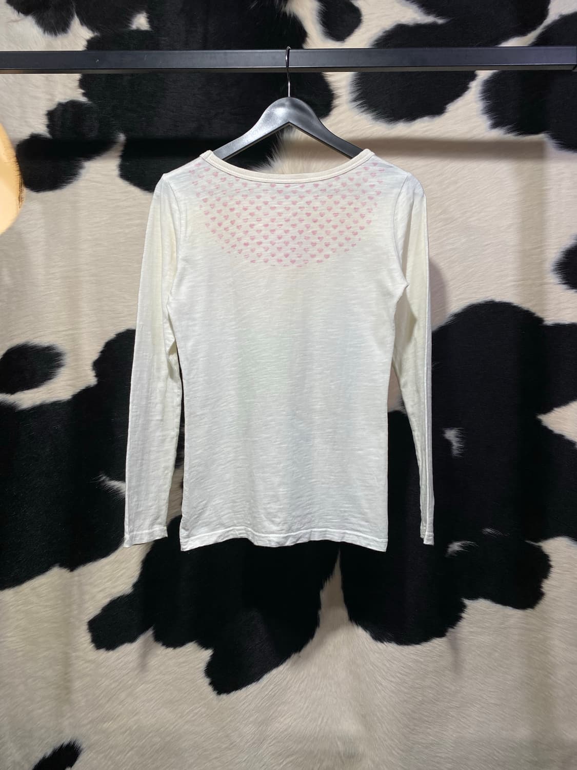 Japanese vtg i ❤️ real rock 슬림핏 롱슬리브 상품이미지5