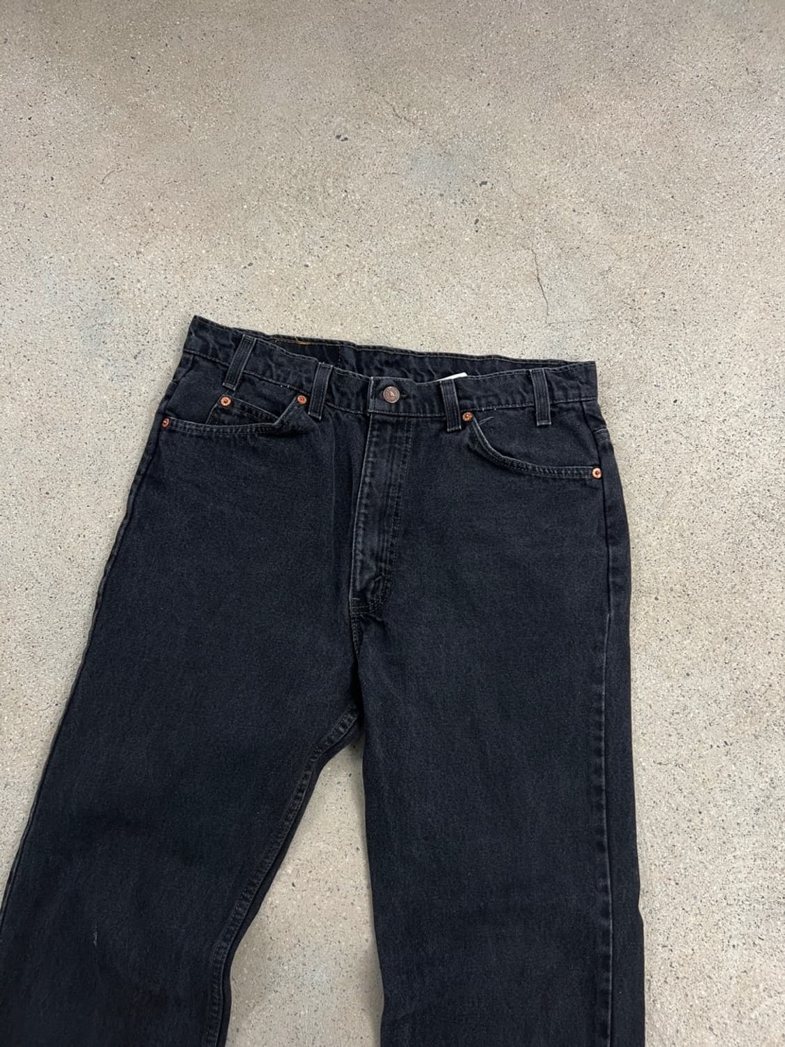 리바이스 90s 517 오렌지 탭 블랙 데님 팬츠 / 35 x 29 상품이미지4