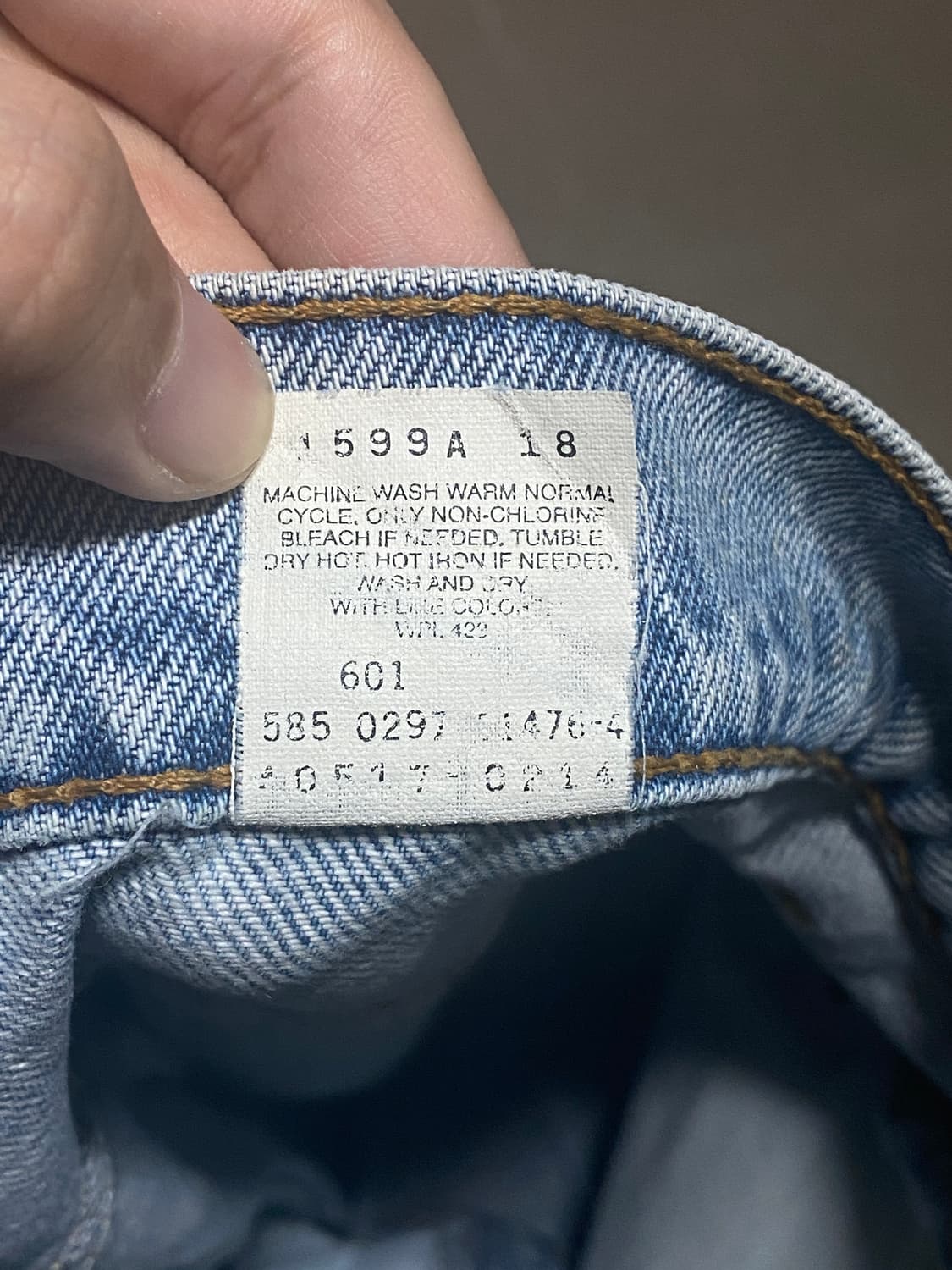 [38X32] 리바이스 517 빈티지 90s USA 오렌지탭 데님 팬츠 상품이미지6